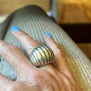John Hardy Sterling Silver Dome Ring 7